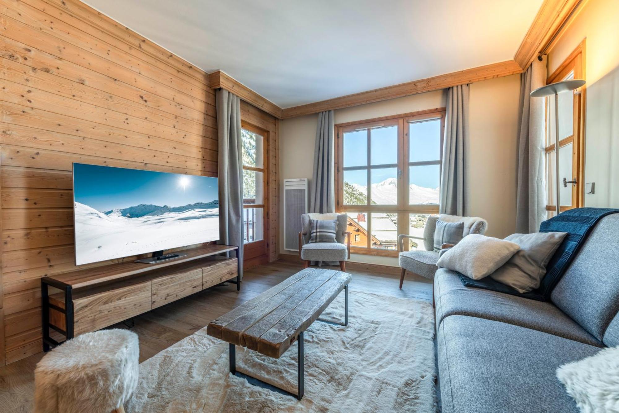 Appt Renove, 6 Personnes Arc 1950 Vue Exceptionnelle Montblanc, Sauna, Hammam, Piscine Int Et Ext Les Arcs  Екстериор снимка